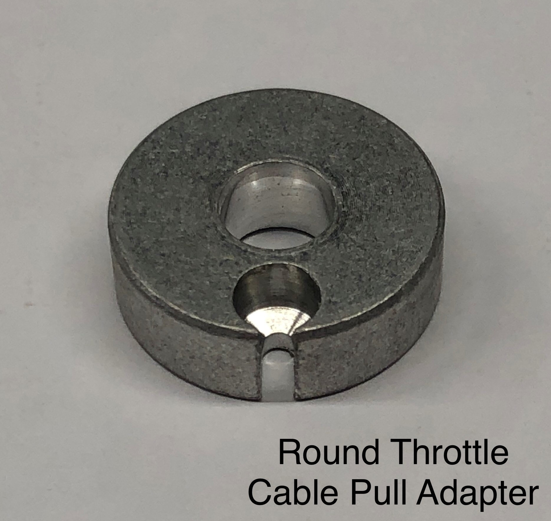 Round Throttle Cable Pull Adapter