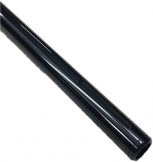 A standard wall steel axle measuring 1-1/4" x 3/16", featuring a black cylindrical shape with a smooth surface and a slightly tapered end.