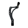 A short billet aluminum pedal assembly with a 1-inch rail, heel rests, and a locking pin at the bottom.