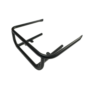 Champ Kart Front Bumper - Elevate, Pursuit & Xpect in black metal features a rectangular frame and includes two mounting points.