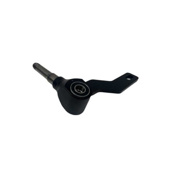 A PURSUIT Right Side Spindle Option featuring a black metal lever with a cylindrical shaft and an integrated bearing.