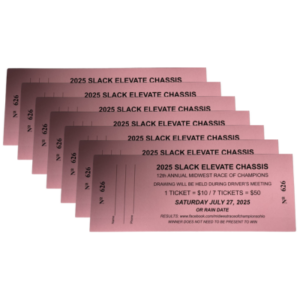 Midwest Race Of Champions Raffle Ticket- 7 tickets for $50