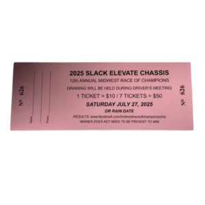 Midwest Race Of Champions Raffle Ticket- 1 ticket for $10