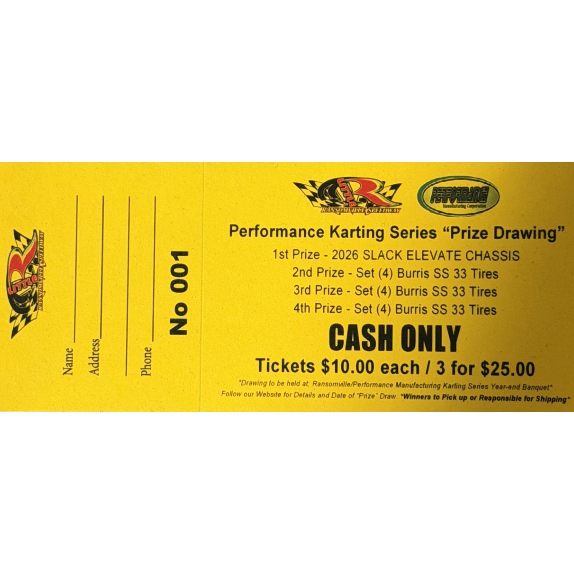 Performance Karting Series Raffle -1 Ticket